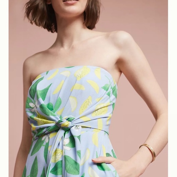 Maeve Lemon Grove Strapless Jumpsuit - Picture 3 of 6